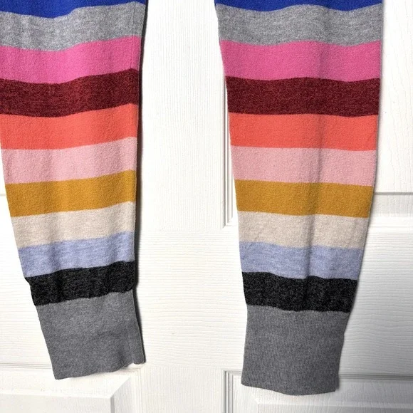Gap Women's Rainbow Retro Crazy Striped Artsy Colorful Sweater Leggings Pants M - Picture 2 of 7